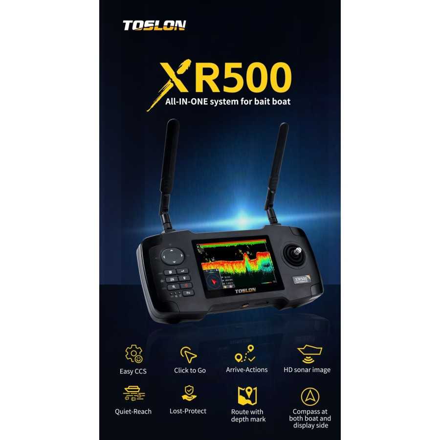 TOSLON XR500 FIishfinder GPS AUTOPILOT , il sistema tutto in uno per il tuo barchino da carpfishing